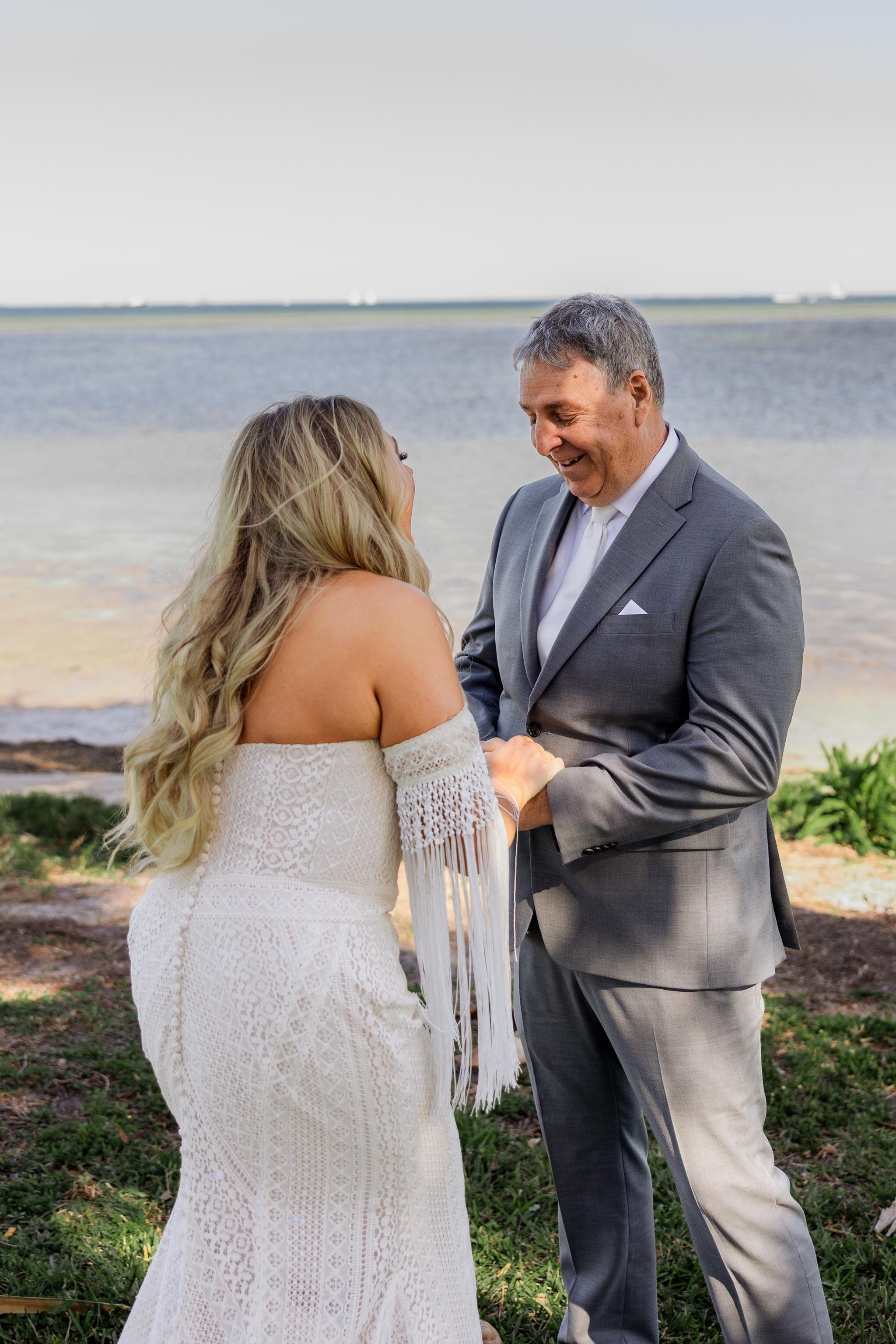 Why a First Look with Dad Might Be the Sweetest Moment of Your Wedding Day | L+S at Lassing Park, St. Pete - Tampa Wedding Photographer Copy