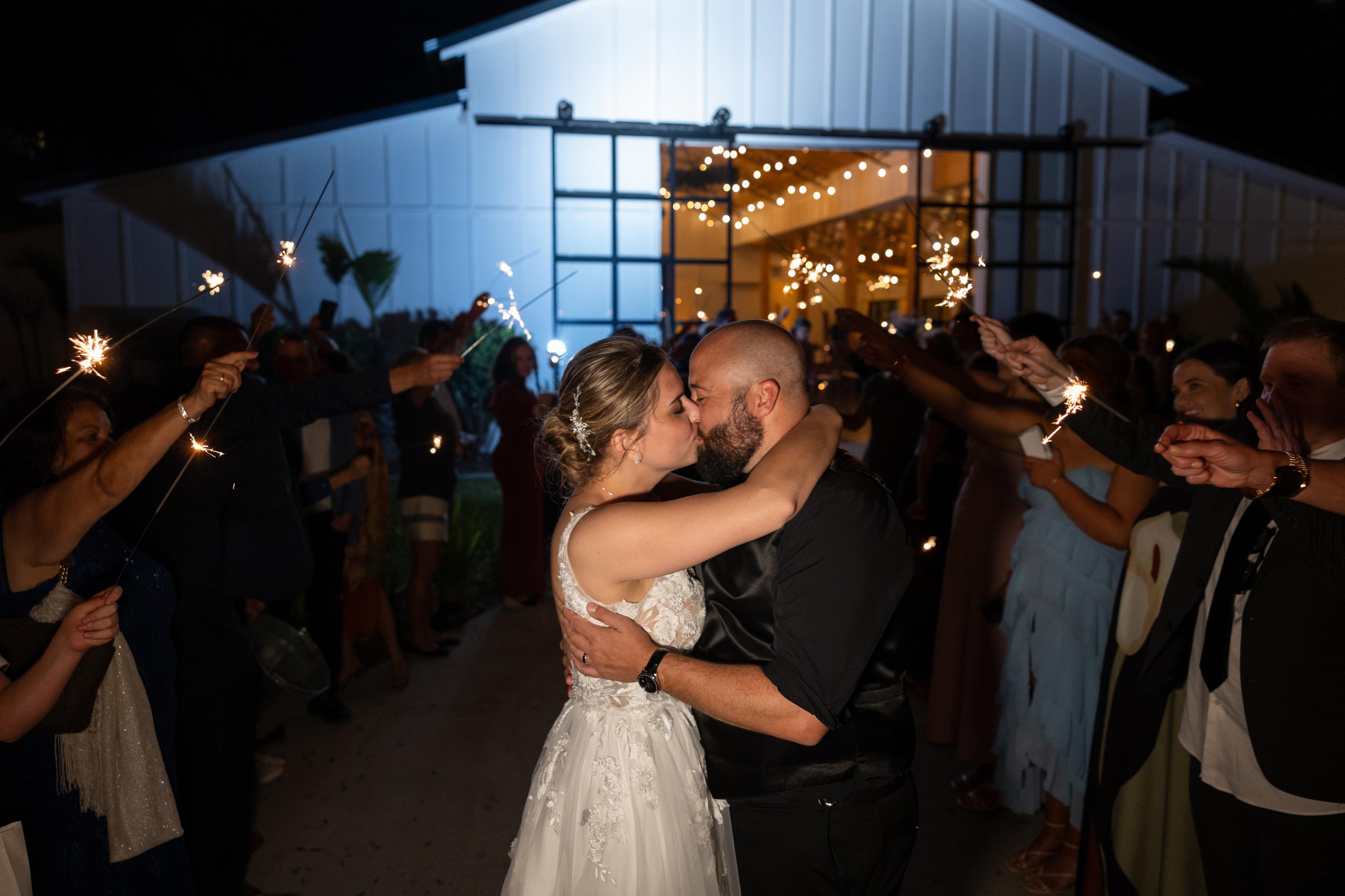 Romantic Sparkler Exits - Yes or No? Tampa Wedding Photographer